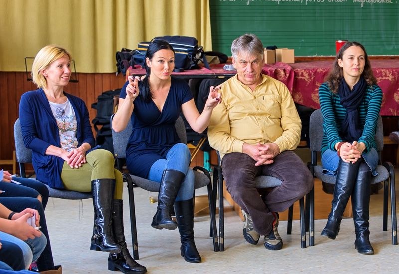 Műhelymunka egy iskolai projektben